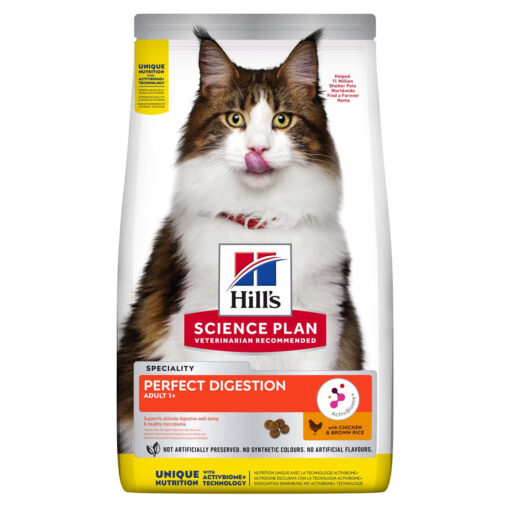 Hill’s Science Plan Perfect Digestion Adult 1+ Cat Food with Chicken & Brown Rice 1